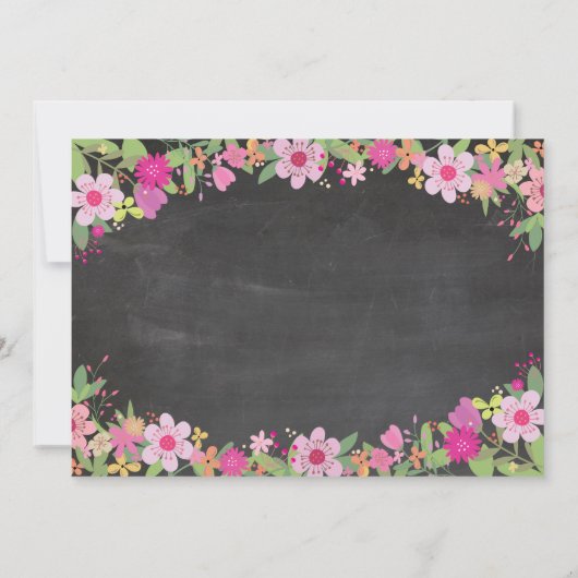 Circuit de la future mariée Invitation à la craie  (Dos)