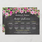 Circuit de la future mariée Invitation à la craie  (Devant / Derrière)