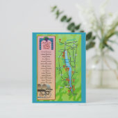 Circuit des vins de Seneca Lake Carte postale vint (Debout devant)