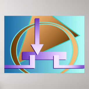 "Circuit Diagram" digitale kunstfoto Poster