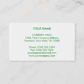 Circuit Green 2 "monogram visitekaartje wit (Achterkant)