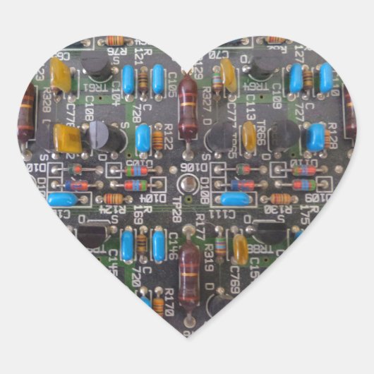 Circuit Heart Sticker (Voorkant)