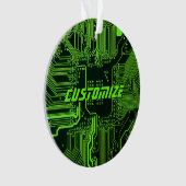 Circuit imprimé PCB Cyber Vert personnalisé Tech A (devant)