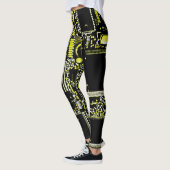 Circuit Jaune 2 sur leggings (Gauche)