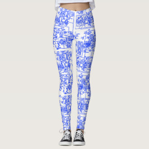 Circuit-Leggings (cyaan) Leggings