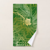 Circuit Monogramme Motherboard Electronics Chip Te (Serviette à main)