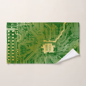 Circuit Monogramme Motherboard Electronics Chip Te (Serviette à main)