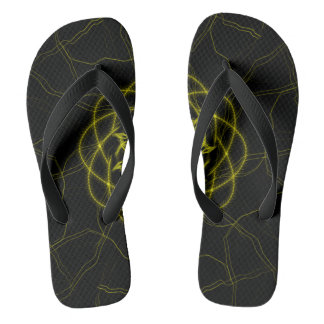 Circuit Pulse – Futuristische Fractale Kunst Teenslippers