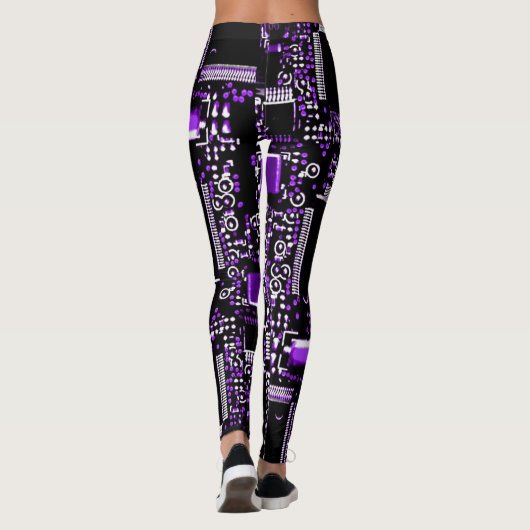 Circuit Purple 2 sur leggings (Dos)