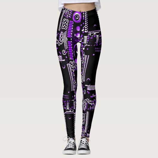 Circuit Purple 2 sur leggings (Devant)