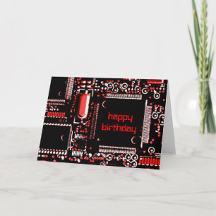 Circuit Red 2 'Happy Birthday' wenskaart Kaart