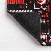 Circuit Red 2 "Jouw tekst"-mondkapje Muismat (Hoek)