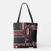 Circuit Red 2 over de canvas tas (Achterkant)