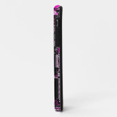 Circuit rose "Geek chic" coque iphone noir (Dos/Gauche)