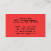 Circuit rouge 'PC réparations' carte de visite rou (Dos)