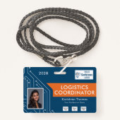 Circuit Tech Event Coordinator Photo ID Badge (Voorkant met draagriem)