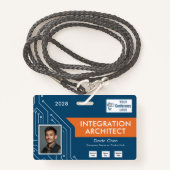 Circuit Technology Architect Vendor Photo ID Badge (Devant avec lanière)