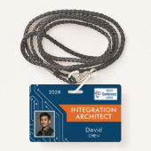 Circuit Technology Architect Vendor Photo ID Badge (Devant avec lanière)