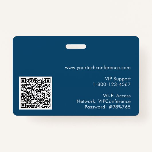 Circuit Technology Event Director Photo ID Badge (Achterkant)