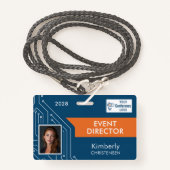 Circuit Technology Event Director Photo ID Badge (Voorkant met draagriem)