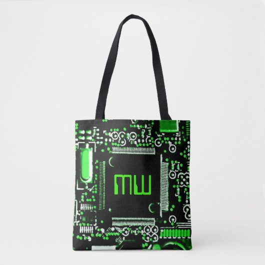 Circuit vert 2 Monogrammes sac fourre-tout vert ar (Devant)