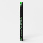 Circuit vert 2 "Nom" coque iphone côté noir (Dos/Gauche)