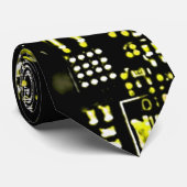 Circuit Yellow 2 stropdas dubbelzijdig (Opgerold)