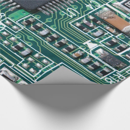 Circuitbord Cadeaupapier (Hoek)