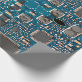 Circuitbord Cadeaupapier (Hoek)