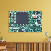 Circuitbord Canvas Afdruk (Insitu (Woonkamer))