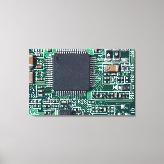 Circuitbord Canvas Afdruk (Voorkant)