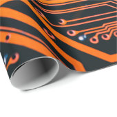 Circuitbord. Elektronische computerhardware Cadeaupapier (Rol Hoek)