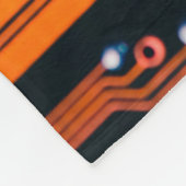 Circuitbord. Elektronische computerhardware Fleece Deken (Hoek)