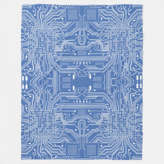 Circuitbord Fleece Deken (Voorkant)