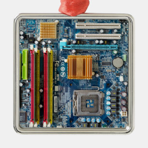 Circuitbord Metalen Ornament