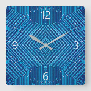 Circuitbord Vierkante Klok