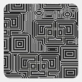 circuitdoolhof vierkante sticker (Voorkant)