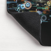 Circuitkaart - zwart muismat (Hoek)