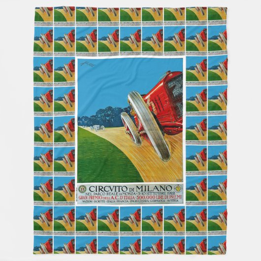 Circuito di Milano Fleece Deken (Voorkant)