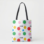 Circuitpatroon op wit draagtas (Voorkant)