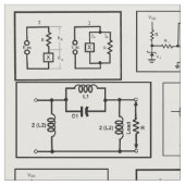 Circuits électriques Matériau de tissu (Fermer)