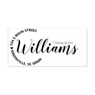 Circulair adres Aangepast rubberstempel Rubberstempel