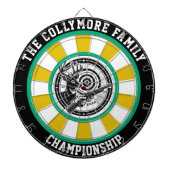 Circulair bosontwerp met herten dartbord (Voorkant)