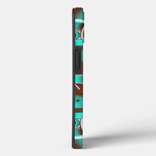 Circulair Celsius Concentric Circles Pattern Case-Mate iPhone Case (Achterkant / Rechts)
