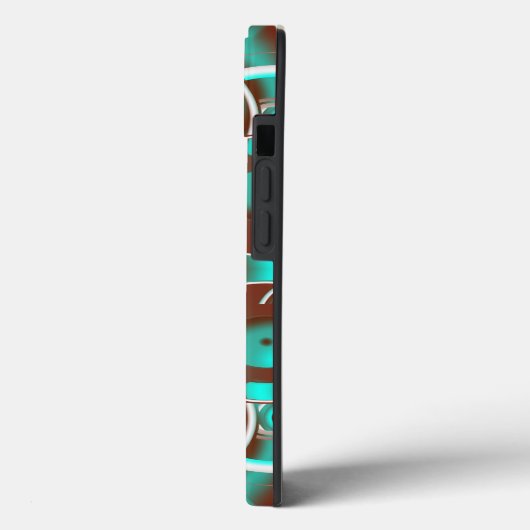 Circulair Celsius Concentric Circles Pattern Case-Mate iPhone Case (Achterkant / Links)