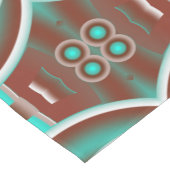 Circulair Celsius Concentric Circles Pattern Korte Tafelloper (Hoek)