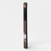 Circulair patroon met poolpunten Monogram Case-Mate iPhone Case (Achterkant/links)