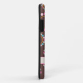 Circulair patroon met poolpunten Monogram Case-Mate iPhone Case (Achterkant/rechts)
