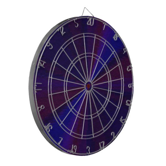Circulair verlooppatroon blauw naar Paars Dartbord (Voorkant Links)