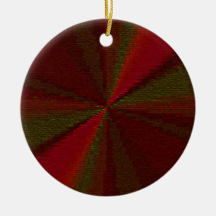 Circulair Verlooppatroon Rood tot Groen Keramisch Ornament